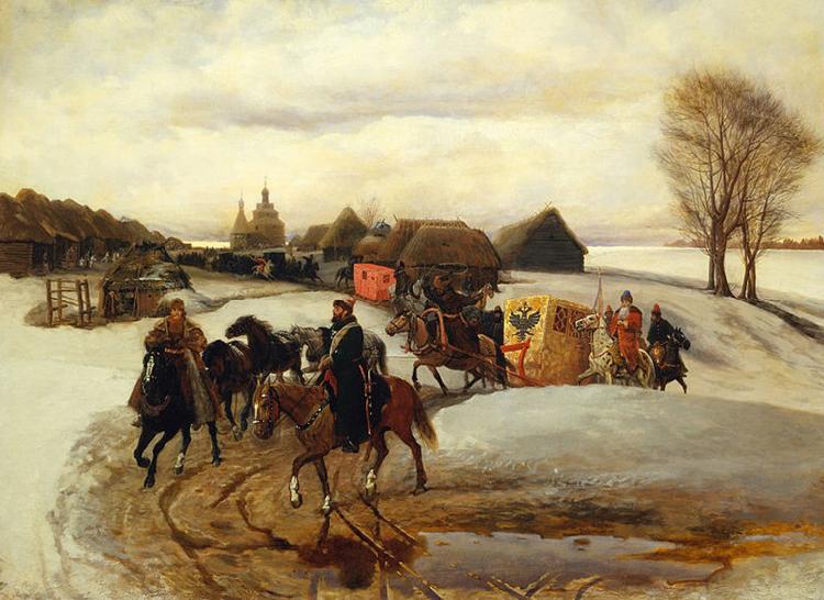  The Spring Pilgrimage of the Tsarina, under Tsar Aleksy Mihailovich